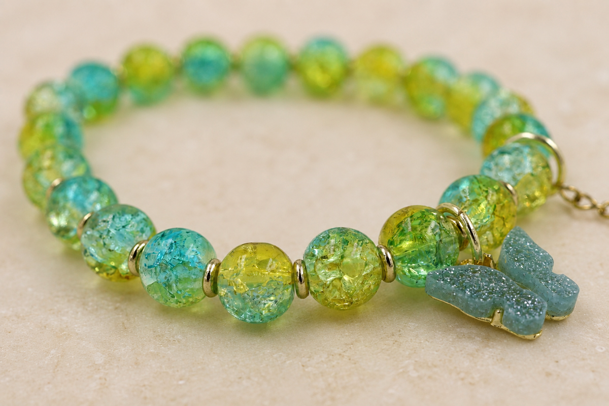 Butterfly Crackle Bracelet