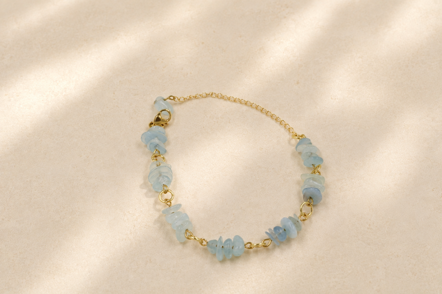 Aquamarine Cascade Bracelet