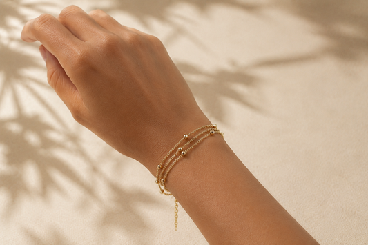 Bold Satellite Bracelet (Triple Layer)