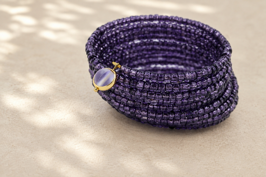 Purple Coil Bangle