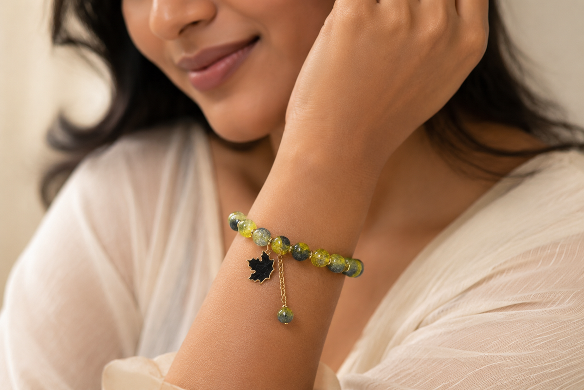 Bumblebee Crackle Bracelet