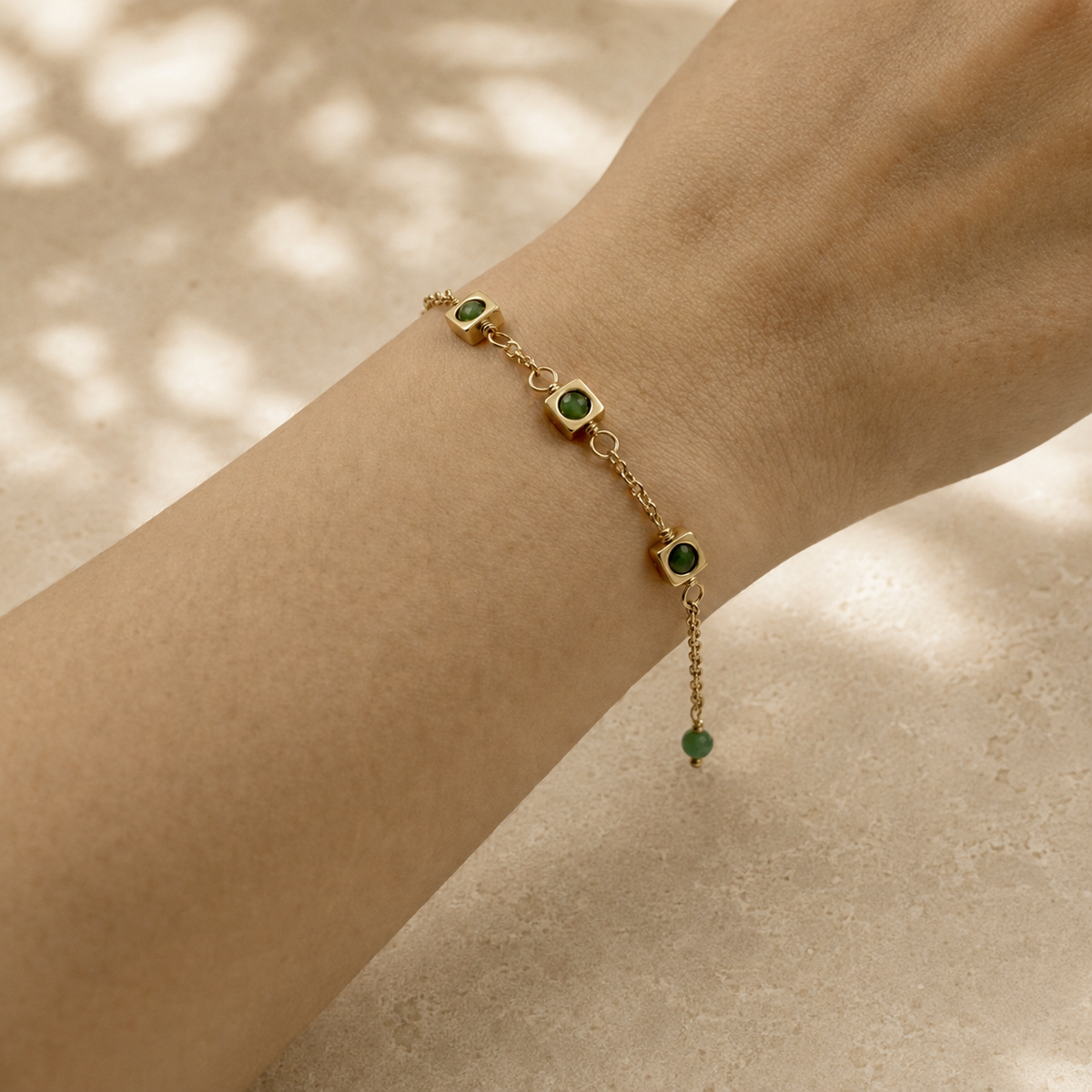 Aventurine Petite Drop Bracelet