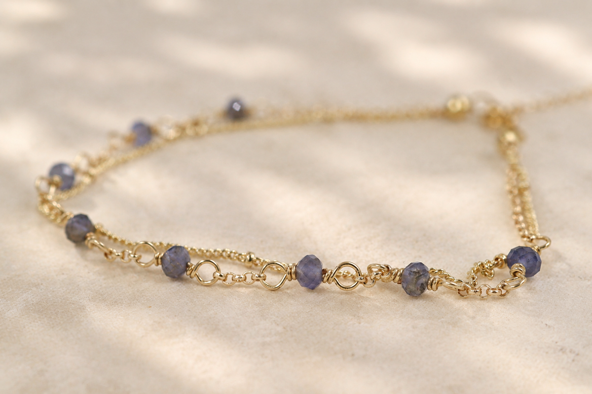 Iolite Duet Bracelet