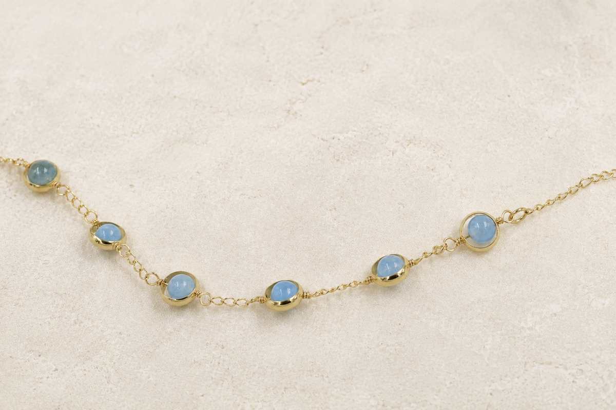 Aquamarine Orb Bracelet