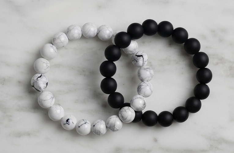 Yin Yang Bracelet Stack