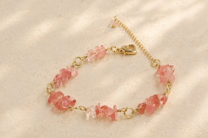 Rose Quartz Cascade Bracelet
