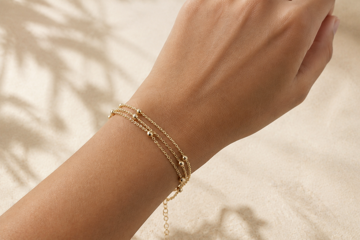 Bold Satellite Bracelet (Triple Layer)