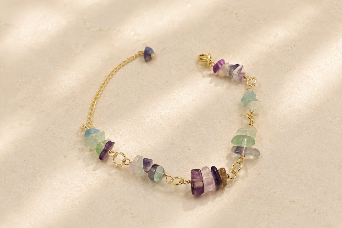 Fluorite Cascade Bracelet