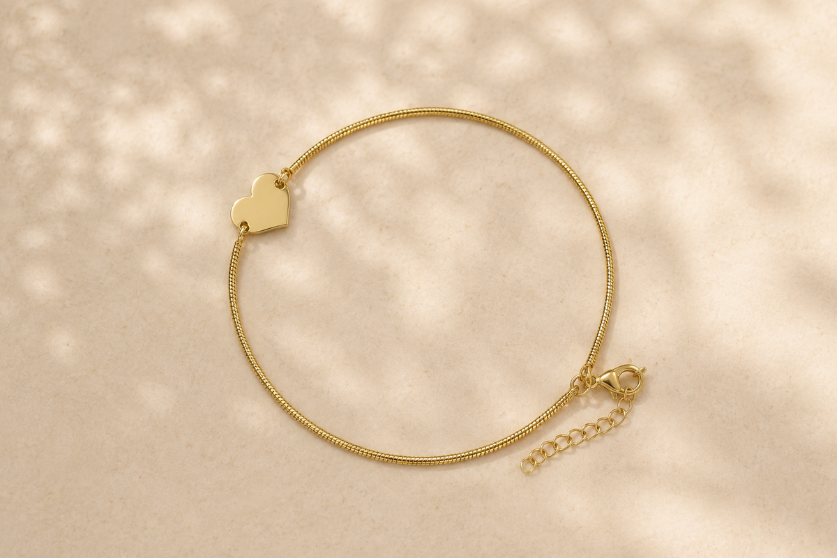 Heart Charm Anklet