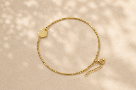 Heart Charm Anklet
