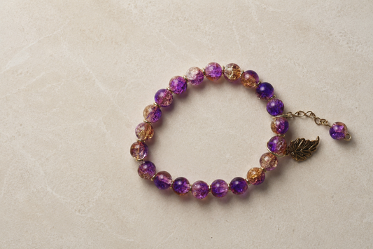 Amber Crackle Bracelet