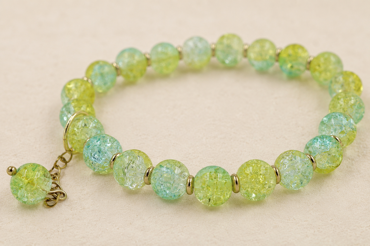 Honeydew Crackle Bracelet