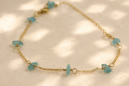Apatite Pebble Bracelet