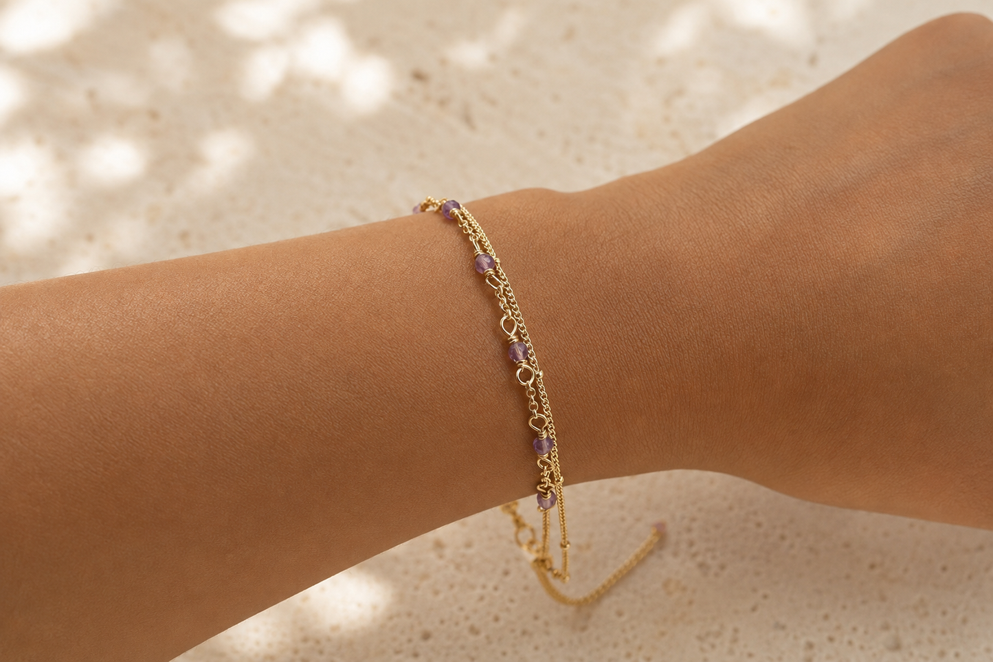 Amethyst Duet Bracelet