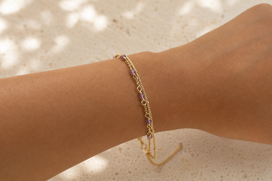 Amethyst Duet Bracelet