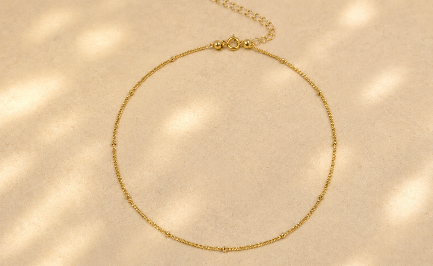 Dainty Satellite Anklet (Single Layer)