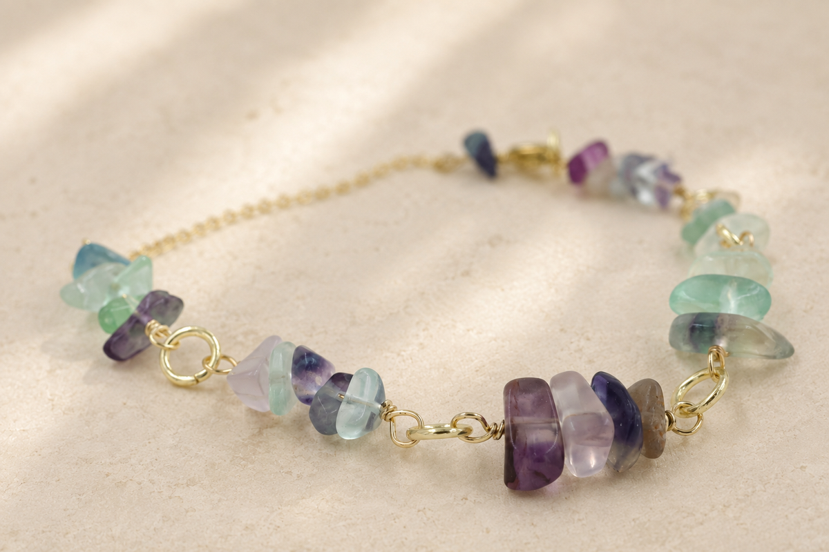Fluorite Cascade Bracelet
