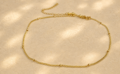 Dainty Satellite Anklet (Single Layer)