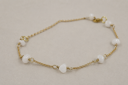 Moonstone Pebble Bracelet