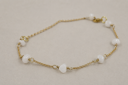 Moonstone Pebble Bracelet