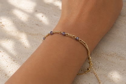 Iolite Duet Bracelet