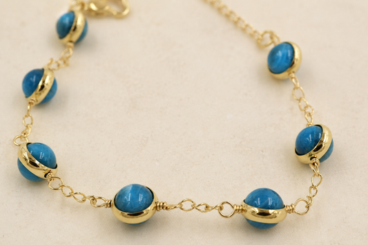 Apatite Orb Bracelet