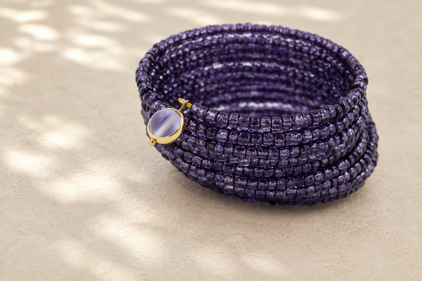 Purple Coil Bangle