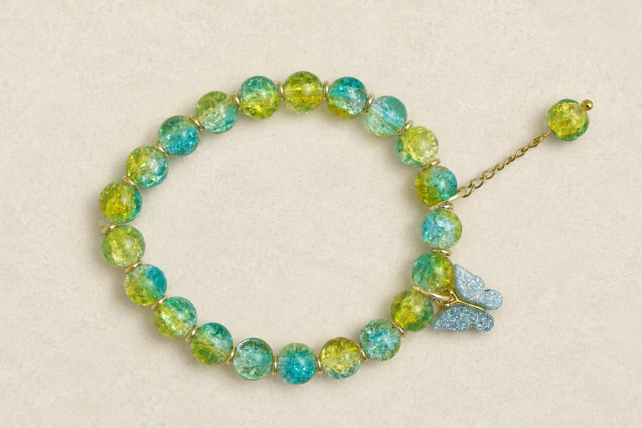 Butterfly Crackle Bracelet