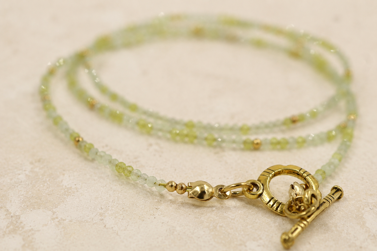 Cat Eye Wrap Bracelet (Pistachio)