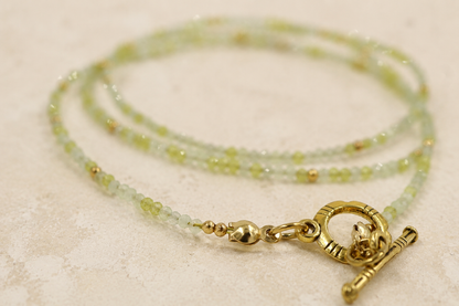 Cat Eye Wrap Bracelet (Pistachio)