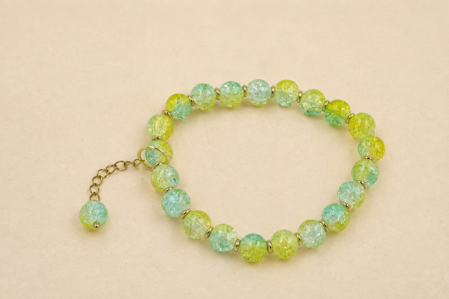 Honeydew Crackle Bracelet