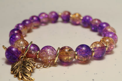 Amber Crackle Bracelet