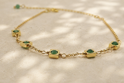 Aventurine Petite Drop Bracelet