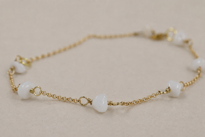 Moonstone Pebble Bracelet