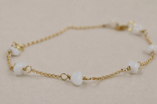 Moonstone Pebble Bracelet