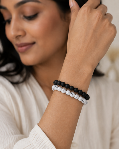 Yin Yang Bracelet Stack