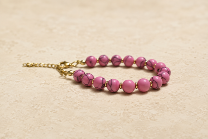 Pink Howlite Bracelet