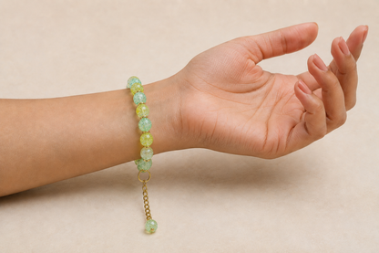 Honeydew Crackle Bracelet