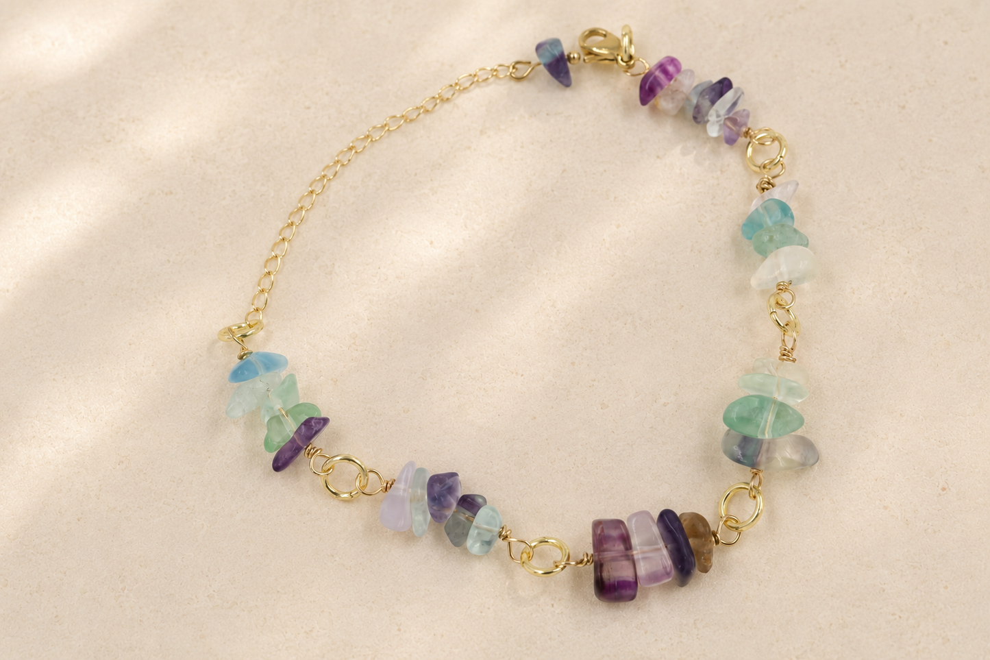 Fluorite Cascade Bracelet