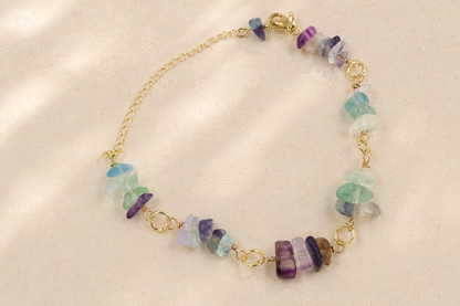 Fluorite Cascade Bracelet