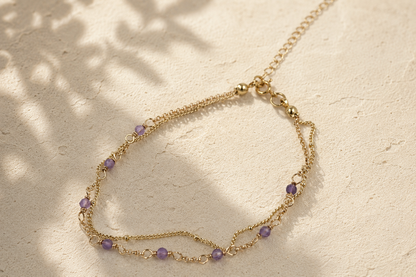 Amethyst Duet Bracelet