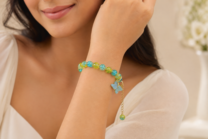 Butterfly Crackle Bracelet