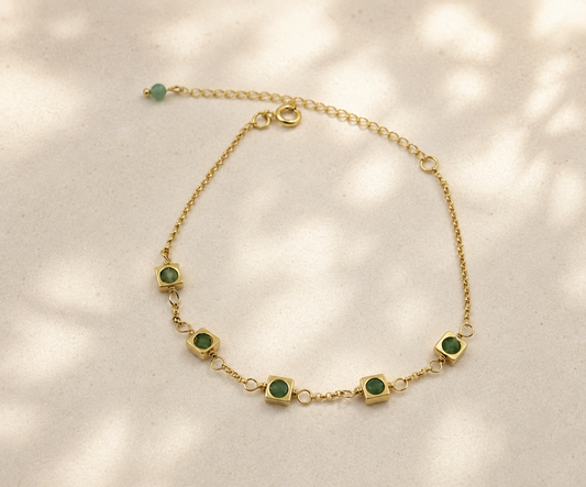 Aventurine Petite Drop Bracelet