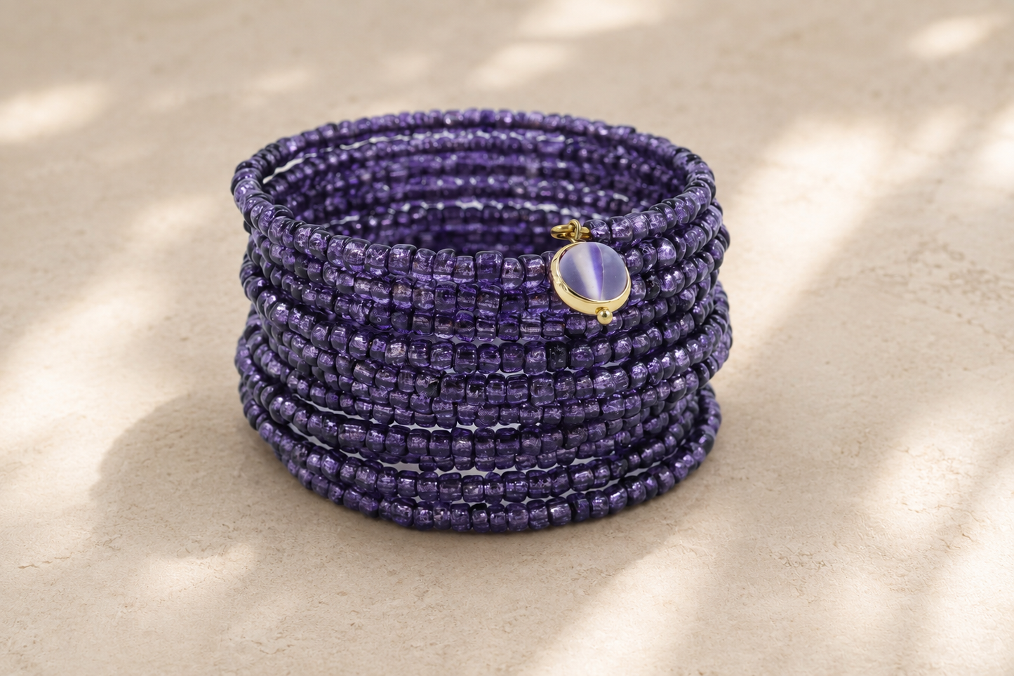 Purple Coil Bangle