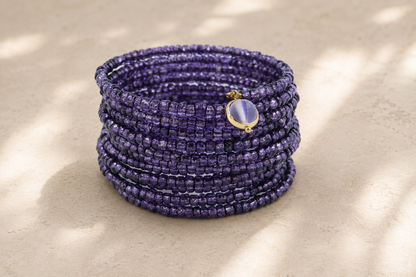 Purple Coil Bangle