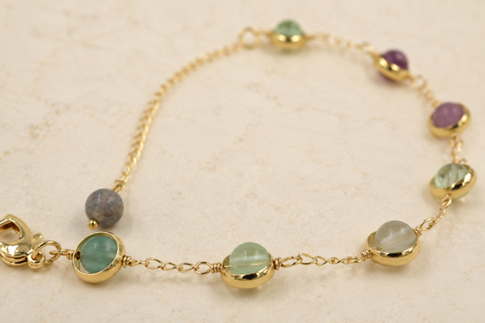 Fluorite Orb Bracelet