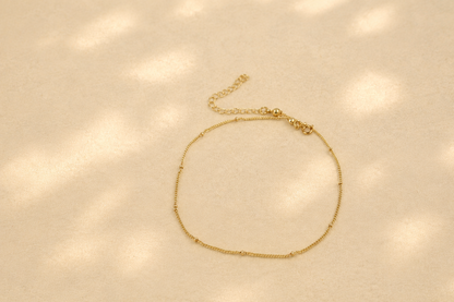 Dainty Satellite Anklet (Single Layer)