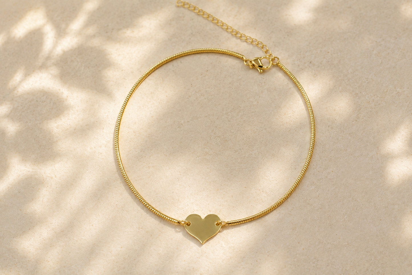 Heart Charm Anklet