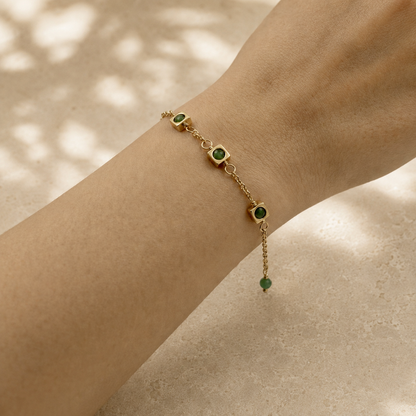 Aventurine Petite Drop Bracelet