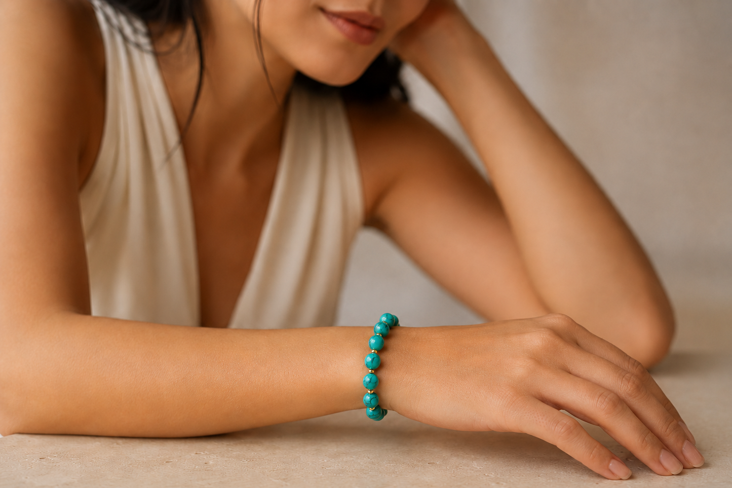 Turquoise Howlite Bracelet